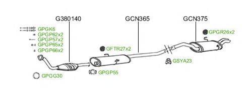 Система выпуска ОГ GT Exhaust 194