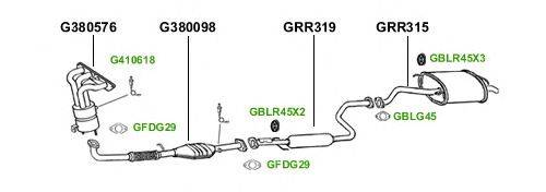 Система выпуска ОГ GT Exhaust 1961