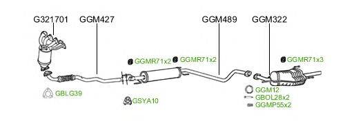 Система выпуска ОГ GT Exhaust 2447