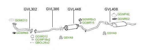 Система выпуска ОГ GT Exhaust 2481