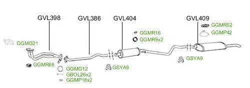 Система выпуска ОГ GT Exhaust 2491