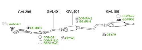 Система выпуска ОГ GT Exhaust 2493