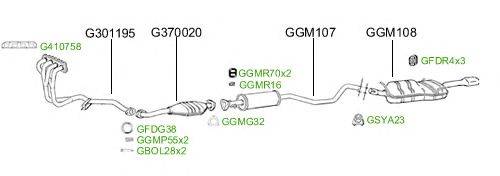 Система выпуска ОГ GT Exhaust 2544