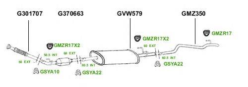 Система выпуска ОГ GT Exhaust 2801