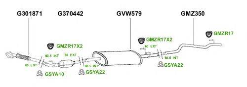 Система выпуска ОГ GT Exhaust 2805