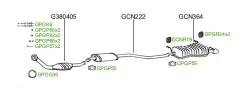 Система выпуска ОГ GT Exhaust 281