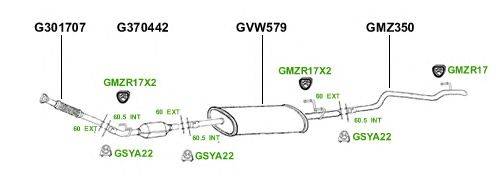 Система выпуска ОГ GT Exhaust 2810
