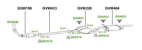 Система выпуска ОГ GT Exhaust 2822