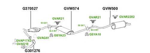 Система выпуска ОГ GT Exhaust 2895