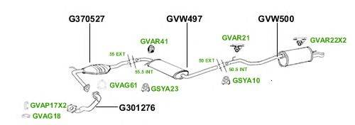 Система выпуска ОГ GT Exhaust 2900