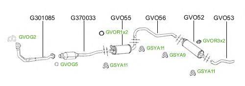 Система выпуска ОГ GT Exhaust 2933