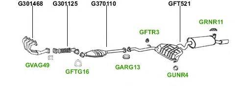 Система выпуска ОГ GT Exhaust 346