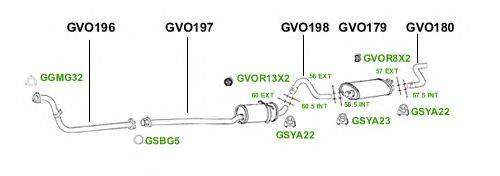 Система выпуска ОГ GT Exhaust 3869