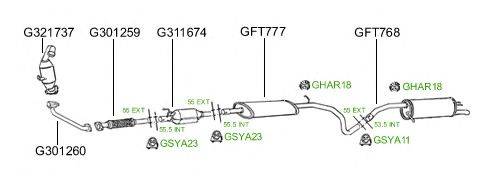 Система выпуска ОГ GT Exhaust 428