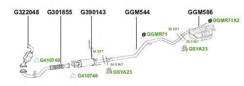 Система выпуска ОГ GT Exhaust 4300