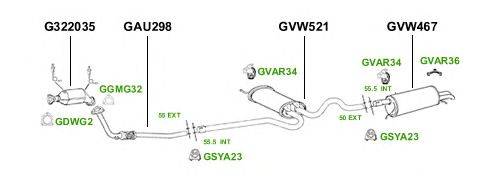 Система выпуска ОГ GT Exhaust 4339