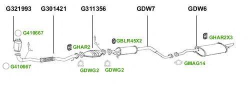 Система выпуска ОГ GT Exhaust 4366