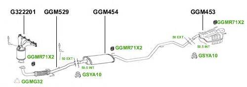 Система выпуска ОГ GT Exhaust 4421