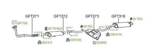 Система выпуска ОГ GT Exhaust 451