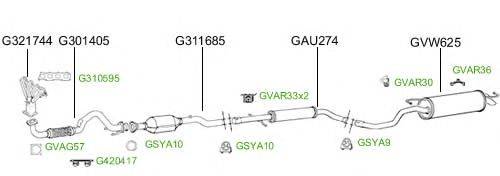 Система выпуска ОГ GT Exhaust 4680