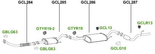 Система выпуска ОГ GT Exhaust 4976