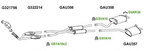 Система выпуска ОГ GT Exhaust 6050