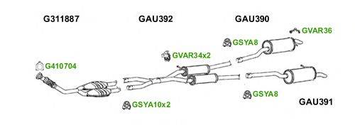 Система выпуска ОГ GT Exhaust 6072