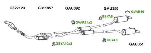 Система выпуска ОГ GT Exhaust 6073