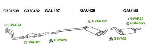 Система выпуска ОГ GT Exhaust 6091