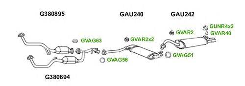 Система выпуска ОГ GT Exhaust 6099