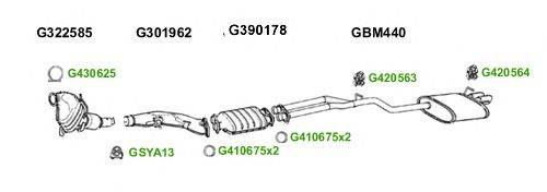 Система выпуска ОГ GT Exhaust 6182