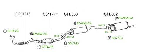 Система выпуска ОГ GT Exhaust 689