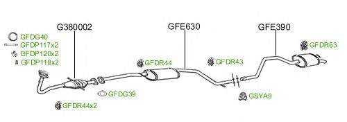 Система выпуска ОГ GT Exhaust 718