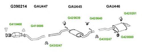 Система выпуска ОГ GT Exhaust 7633