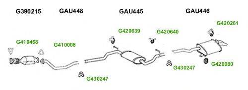 Система выпуска ОГ GT Exhaust 7634