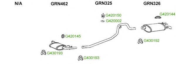 Система выпуска ОГ GT Exhaust 9124