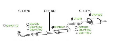 Система выпуска ОГ GT Exhaust 957