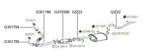 Система выпуска ОГ GT Exhaust 981