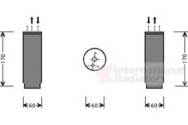 Осушитель, кондиционер VAN WEZEL 0700D073