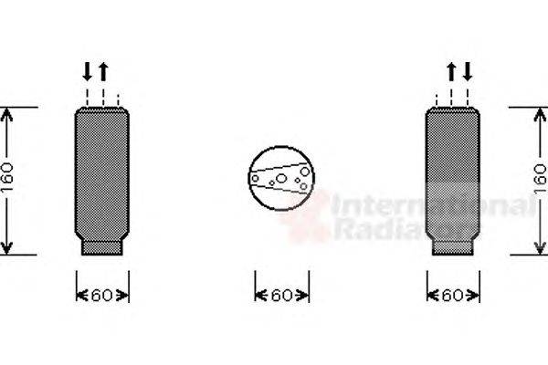 Осушитель, кондиционер VAN WEZEL 5300D024