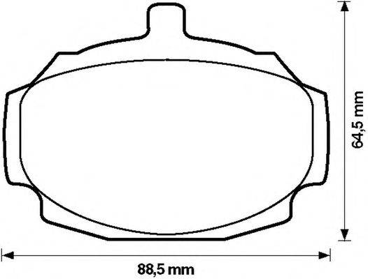 Комплект тормозных колодок, дисковый тормоз REMSA 04900