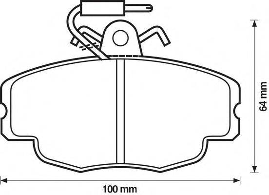 Комплект тормозных колодок, дисковый тормоз KLAXCAR FRANCE 24814