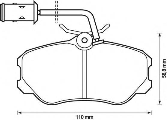 Комплект тормозных колодок, дисковый тормоз REMSA 230312