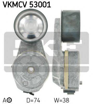 SKF (НОМЕР: VKMCV 53001) Натяжной ролик, поликлиновой  ремень