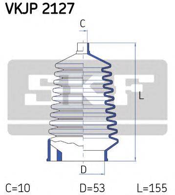 Комплект пылника, рулевое управление SKF VKJP 2127