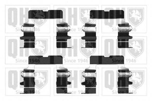 Комплектующие, колодки дискового тормоза QUINTON HAZELL BFK854