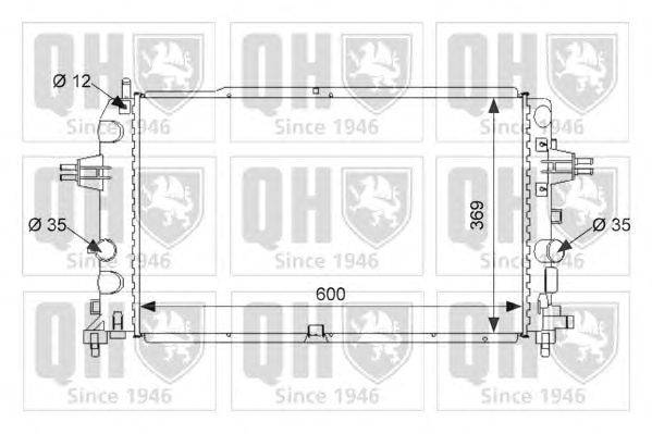 Радиатор, охлаждение двигателя QUINTON HAZELL QER1419