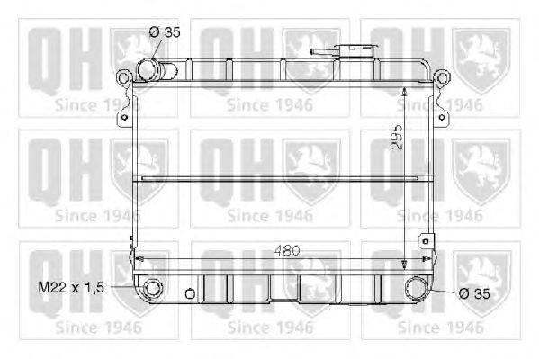 Радиатор, охлаждение двигателя QUINTON HAZELL QER1613