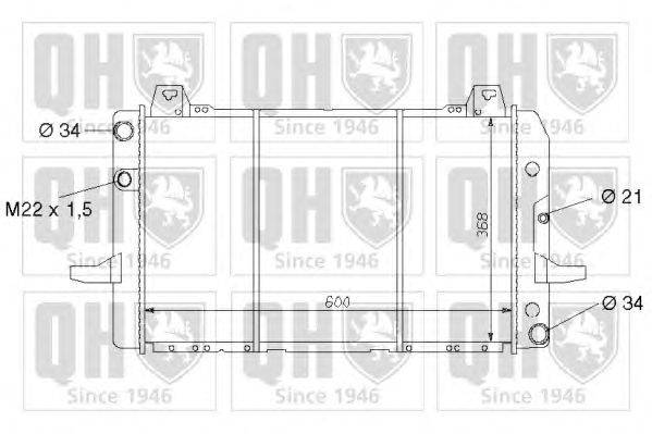 Радиатор, охлаждение двигателя QUINTON HAZELL QER1644