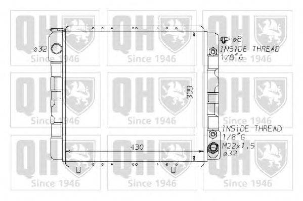Радиатор, охлаждение двигателя QUINTON HAZELL QER1881